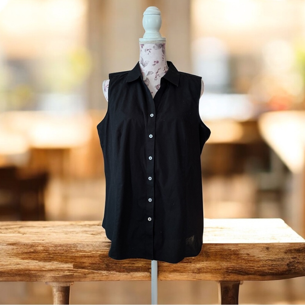 Talbots Wrinkle Resistant Button Down Blouse - image 1